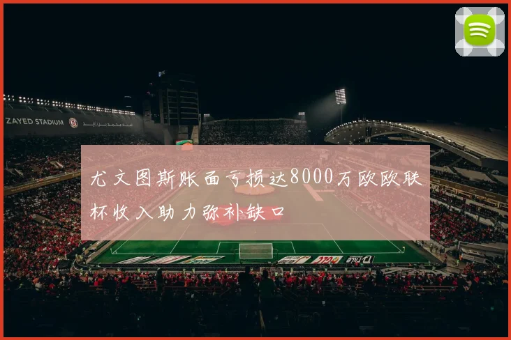 尤文图斯账面亏损达8000万欧欧联杯收入助力弥补缺口